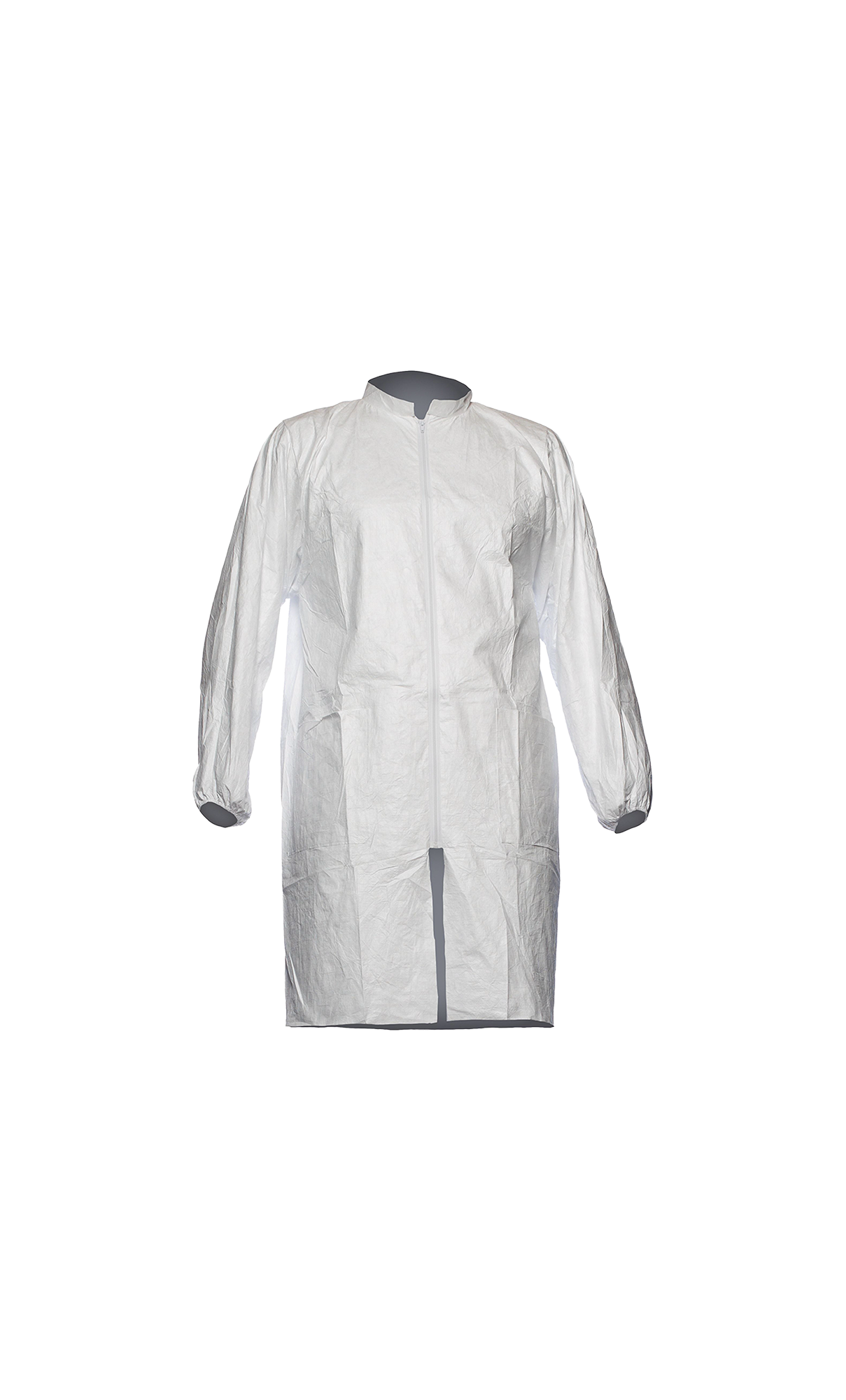 Tyvek® 500 lab coat with zipper and pockets, model PL309 white M